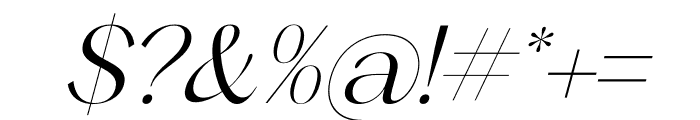 Gealova Italic Font OTHER CHARS