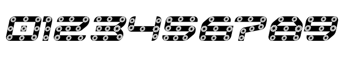Gear Decorated Italic Font OTHER CHARS