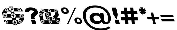 Gear Decorated Retalic Font OTHER CHARS