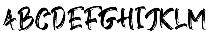 Gebrush-Regular Font UPPERCASE