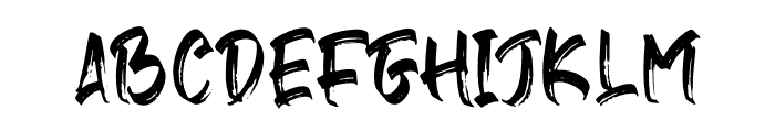 Gebrush-Regular Font LOWERCASE