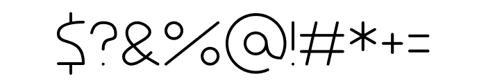 Gecola Light Font OTHER CHARS