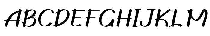 Gedrick Italic Font UPPERCASE