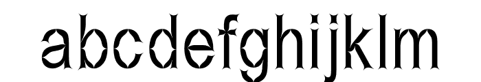 Geffry-Regular Font LOWERCASE