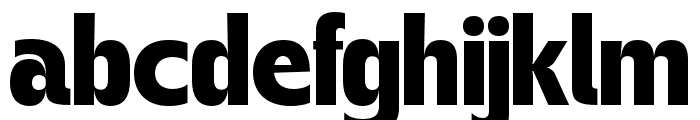 Gegant-ExtraBold Font LOWERCASE