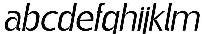 Gegant-Italic Font LOWERCASE