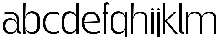 Gegant-Light Font LOWERCASE