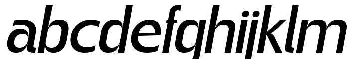 Gegant Medium Italic Font LOWERCASE