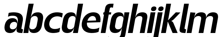 Gegant Semi Bold Italic Font LOWERCASE