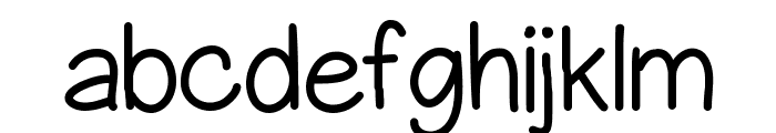 GelPenUprightProLight Font LOWERCASE