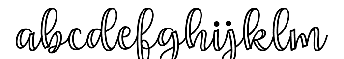 Gella Carved A1 Font LOWERCASE