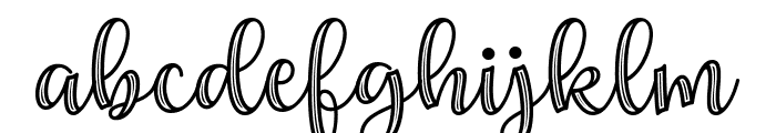 Gella Carved A2 Font LOWERCASE