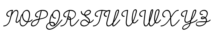 GellicaSoft-Italic Font UPPERCASE