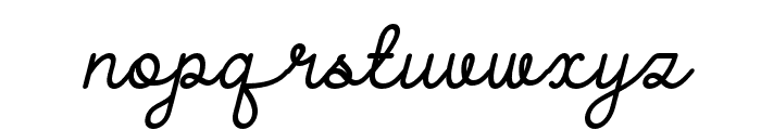 GellicaSoft-Italic Font LOWERCASE