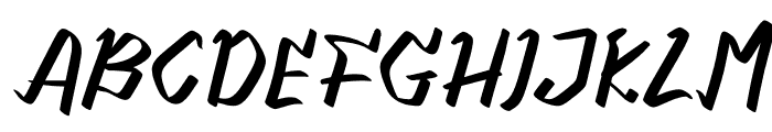 Gemfity Italic Regular Font UPPERCASE