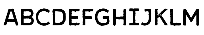 Gemoria-Rough Font UPPERCASE