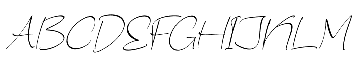 Gemshelo Italic Font UPPERCASE