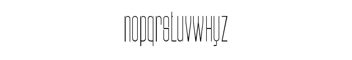 Gendar-ExtraLight Font LOWERCASE