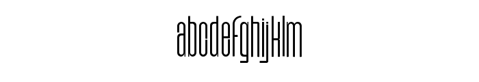 Gendar-Light Font LOWERCASE