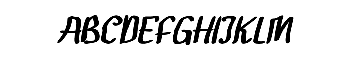 Gendar Rebus Italic Font LOWERCASE