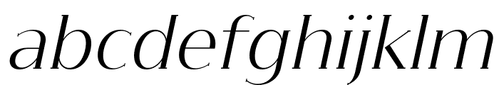 Gendis Italic Font LOWERCASE