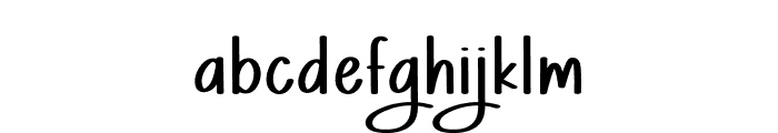 General Signature Font LOWERCASE