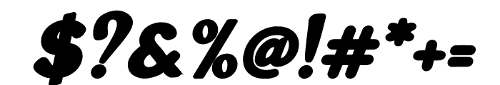 Generation 1970 Bold Italic Font OTHER CHARS