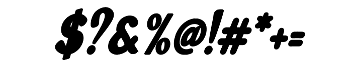 Generation 1970 Condensed Bold Italic Font OTHER CHARS