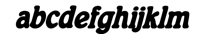 Generation 1970 Condensed Bold Italic Font LOWERCASE