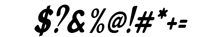 Generation 1970 Condensed Italic Font OTHER CHARS