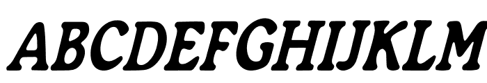 Generation 1970 Condensed Italic Font UPPERCASE