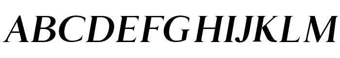 Geneva-Serif bold-italic Font UPPERCASE