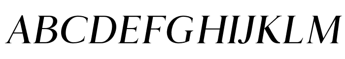 Geneva-Serif regular-italic Font UPPERCASE