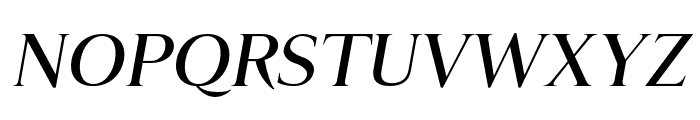 Geneva-Serif regular-italic Font UPPERCASE