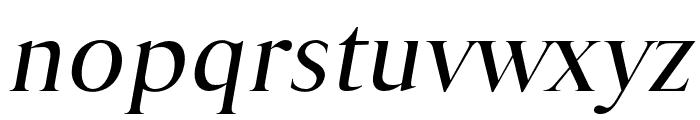Geneva-Serif regular-italic Font LOWERCASE