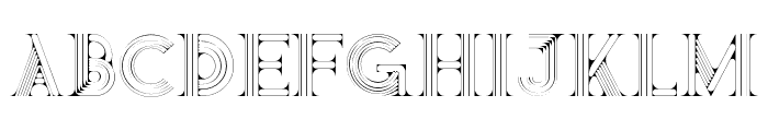 GenreLine-Regular Font LOWERCASE