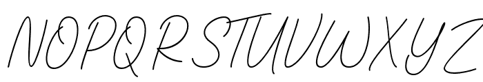 Gentle Signature Font UPPERCASE