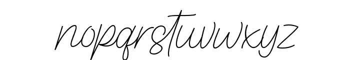 Gentle Signature Font LOWERCASE