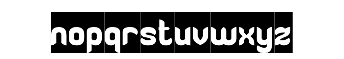 Genuine Intention-Inverse Font LOWERCASE