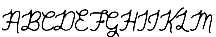 GenuineScript-Regular Font UPPERCASE