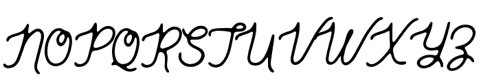 GenuineScript-Regular Font UPPERCASE