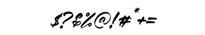 Genyallic Italic Font OTHER CHARS