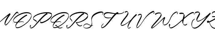 Genyallic Italic Font UPPERCASE