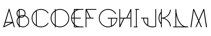 GeoMath  Regular Font LOWERCASE