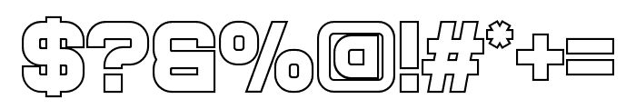 Geof Outline Font OTHER CHARS
