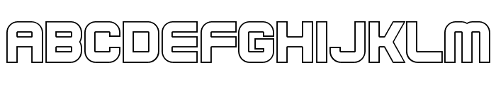 Geof Outline Font UPPERCASE
