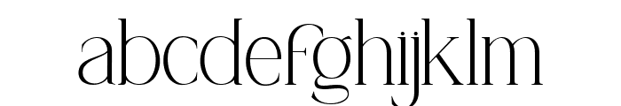 Geogira Extra Light Font LOWERCASE