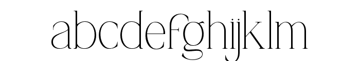 Geogira-Thin Font LOWERCASE