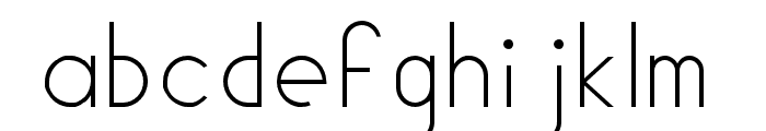 Geomaniac ExtraLight Font LOWERCASE