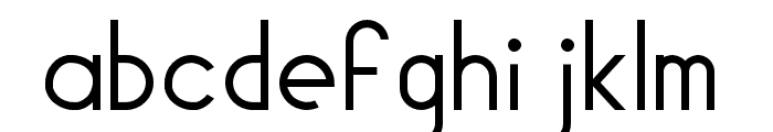 Geomaniac Light Font LOWERCASE